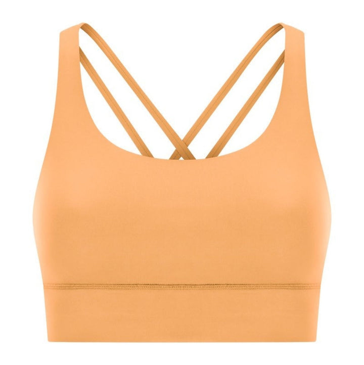 Atmungsaktiver Damen Fitness-BH, stahlfrei, nahtlos, ideal für Frühling/Sommer Sport.