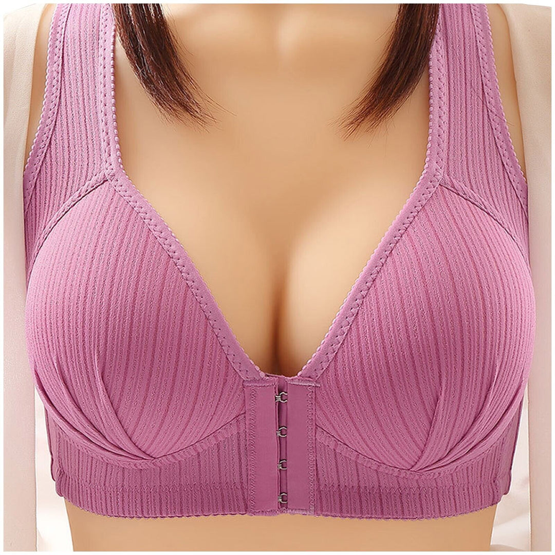 Weicher Plus-Size Damen Push-up-BH mit Frontverschluss, bequem & unterstützend, perfekt für jede Frau.
