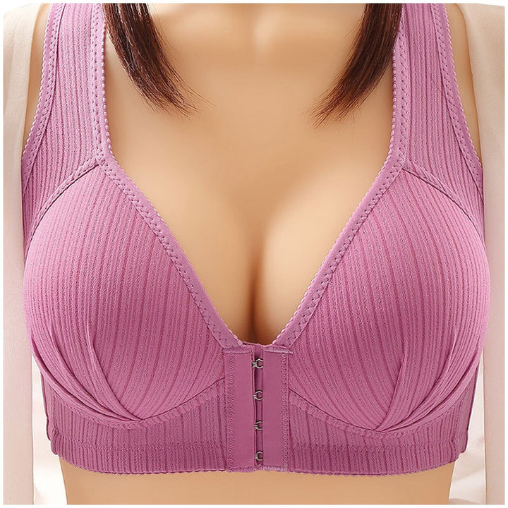Weicher Plus-Size Damen Push-up-BH mit Frontverschluss, bequem & unterstützend, perfekt für jede Frau.