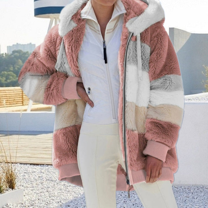 Weicher Damen Cardigan, Kapuze, Winterjacke, warm & modisch, für den Alltag.