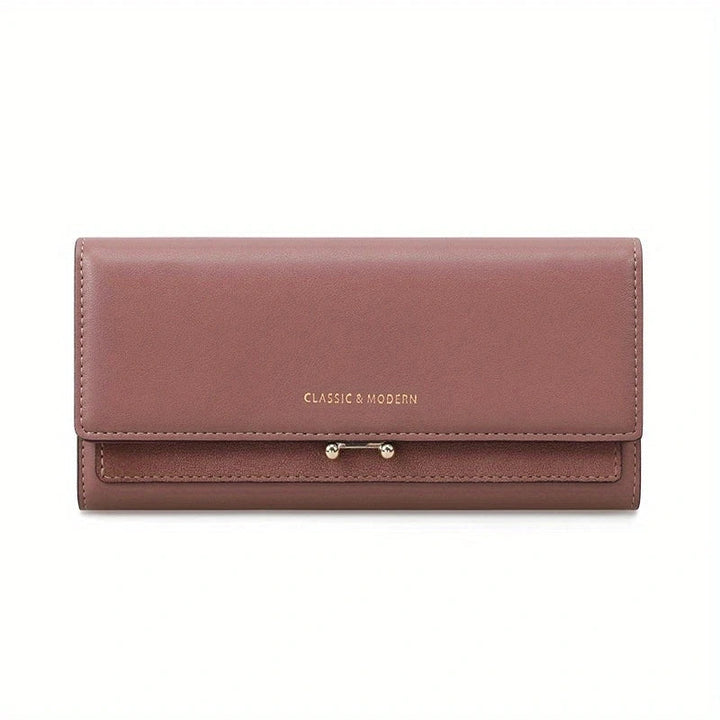Geräumige Damen Geldbörse mit vielen Fächern, stilvolles Portemonnaie und Clutch, ideal als Organizer.