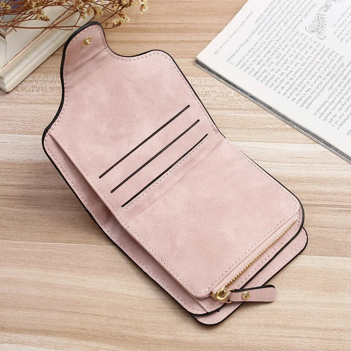 Farbenfrohe, elegante Damen Kurzgeldbörse, ein modisches Statement und praktischer Begleiter.