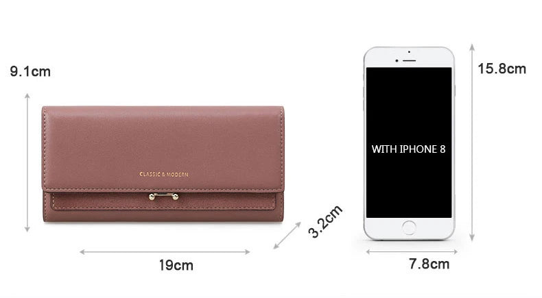 Stylische Damen Geldbörse, elegantes Portemonnaie für Stilbewusste, mit Pailletten und praktischem Organizer.