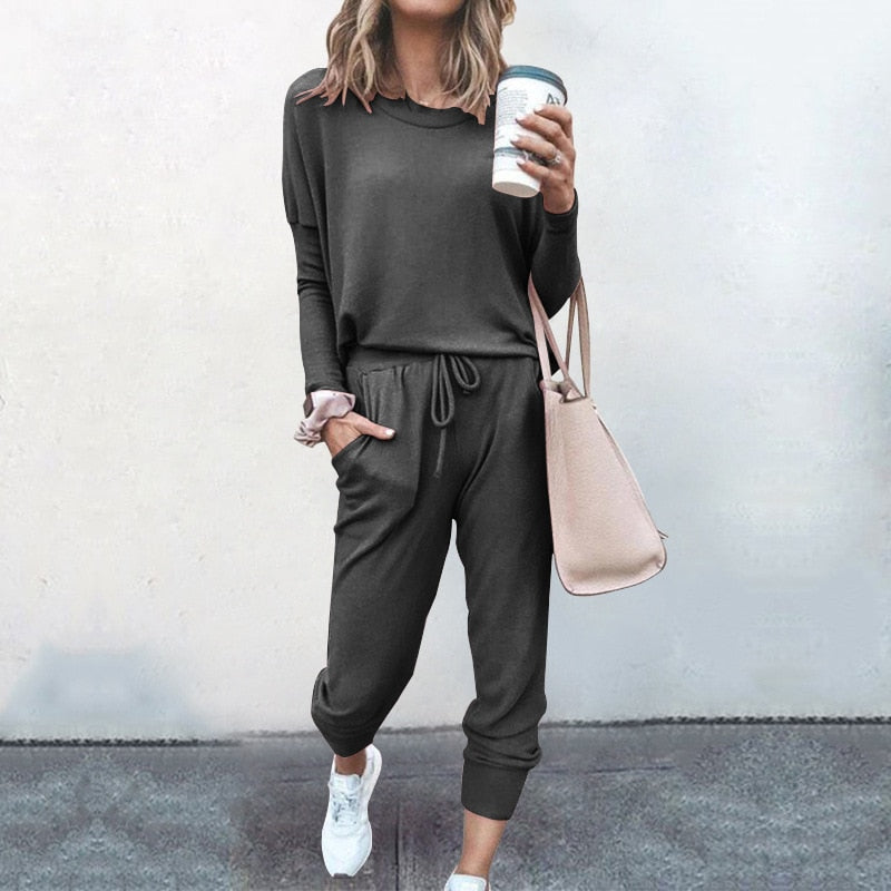Modischer Damen Zweiteiler: Freizeitkleidung für Frauen, Loungewear-Set mit Stil & hohem Tragekomfort.