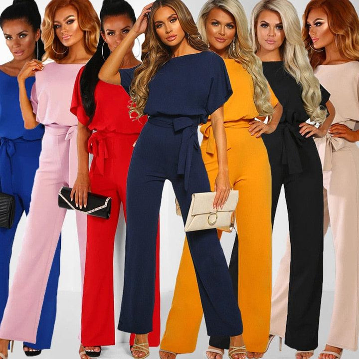Eleganter Damen Frühlings-Jumpsuit, perfekt für Büro & Freizeit. Trendiger Einteiler mit Komfort.