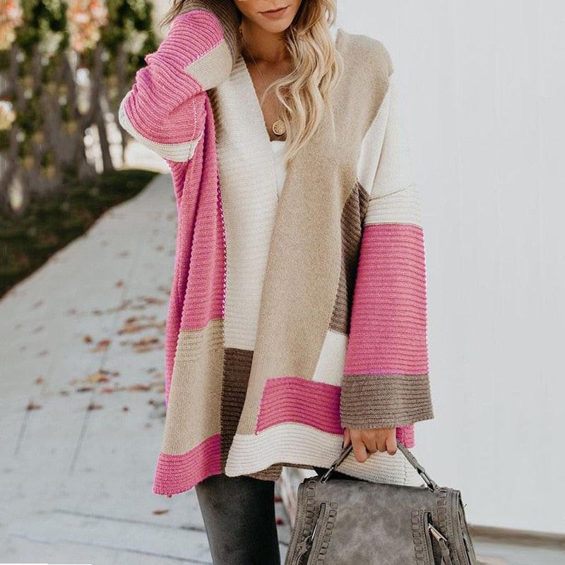 Eleganter Strickpullover für Damen, perfekt für Herbst- & Wintermode.