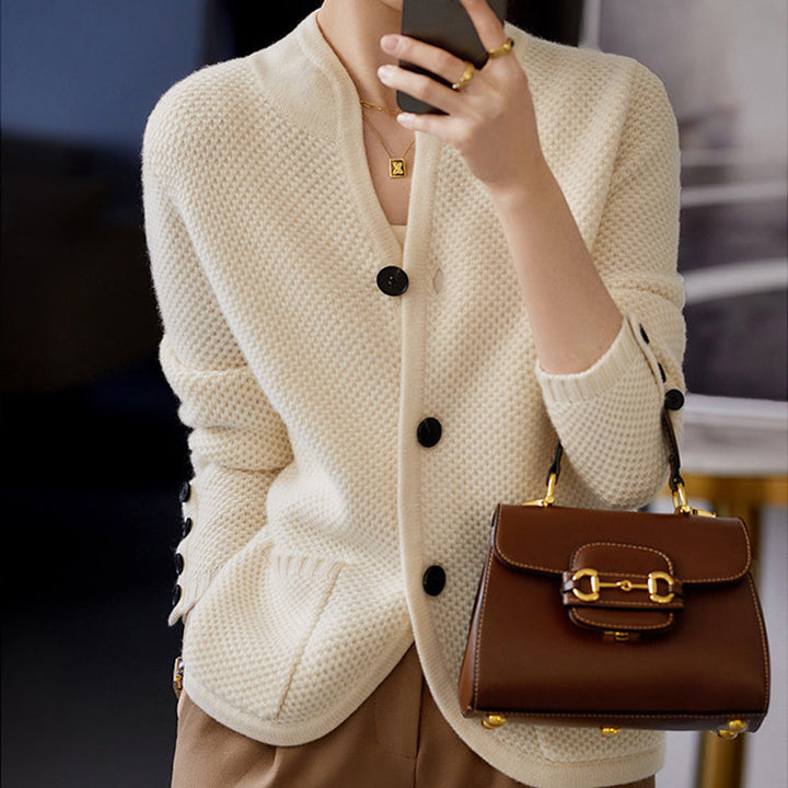 Elegante, kuschelig warme Damen Herbst Weste für stilvolle Lagenlooks. Ideal für Übergang und Winter.