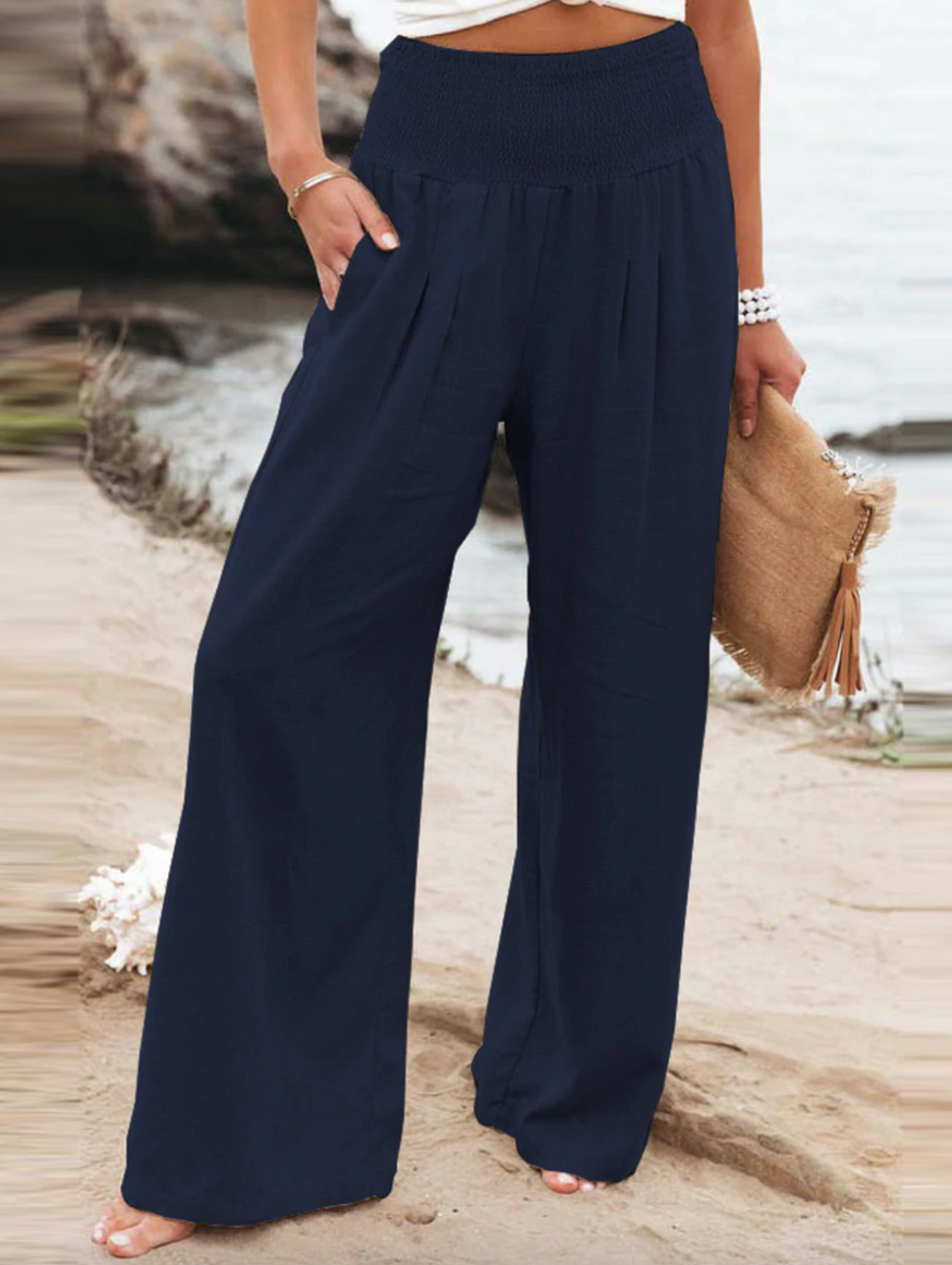Leichte, luftige Damen Loose Fit Hose, als Sommerhose oder ganzjährige Freizeithose für maximalen Komfort.