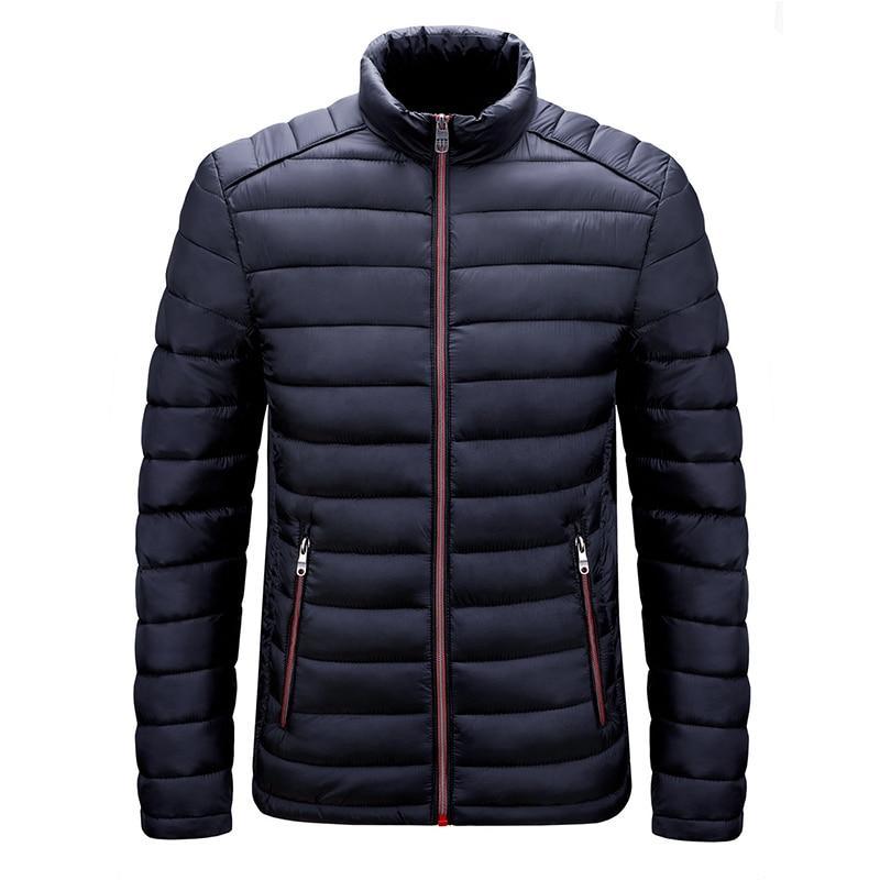 Hochwertige Herren Winterjacke, gesteppt, für optimalen Komfort. Elegante Reißverschlussjacke für kühle Jahreszeiten.