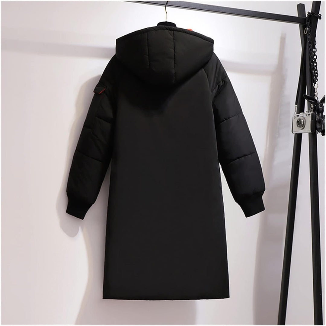 Warmer Winterparka Damen lang, Übergröße, stilvoll für jede Figur.