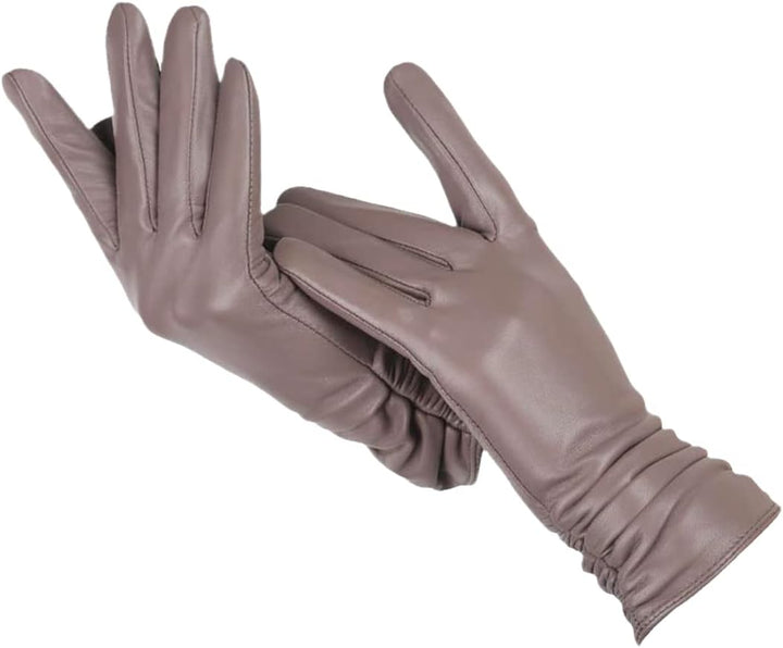 Vielseitige Damen Lederhandschuhe, ideal für Herbst und Winter. Elegant, warm und stilvolles Mode-Accessoire.
