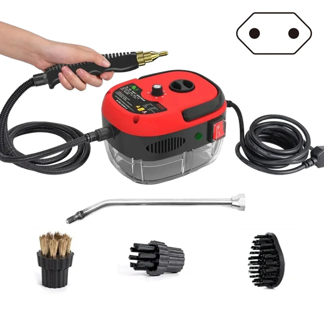 Kompakter 2500W Dampfreiniger für effizientes Putzen; ein unverzichtbares Haushaltsgerät.