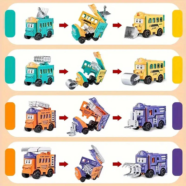 Lernspielzeug Kinderfahrzeug: Buntes Verwandlungsauto für stundenlangen Spielspaß, entwickelt Fantasie & Motorik.