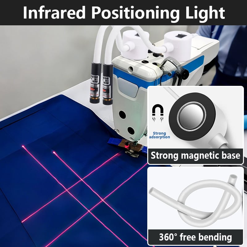 Lasernähhilfe für Nähmaschinen: Exakte Nahtführung dank Laserpunkt & -linie, optimiert für Quilting & Geradstich.