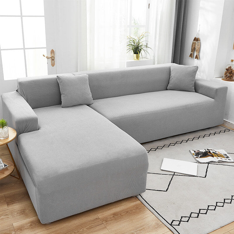 Muster-Sofahusse, farbenfroh; elastischer Stretchbezug für individuelle Wohnzimmer Dekoration.