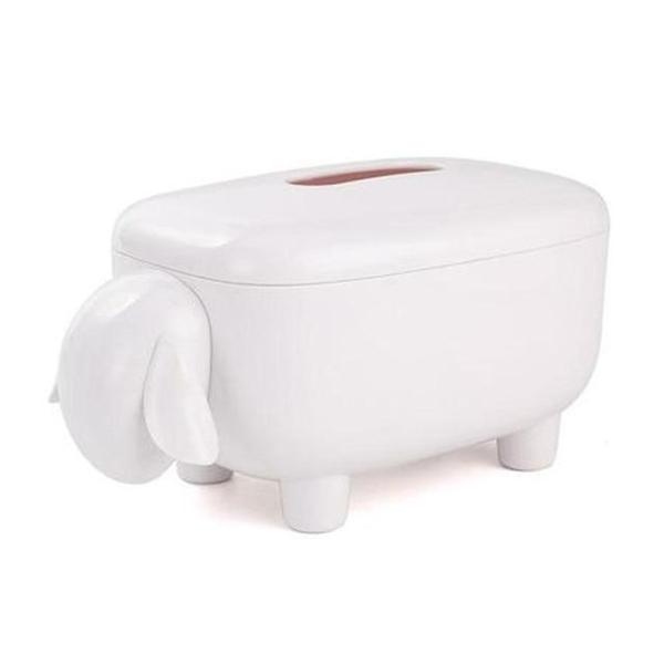 Lustige Schaf Taschentuchbox als Tischdeko, ideal für Papiertaschentücher im Landhausstil Zuhause.