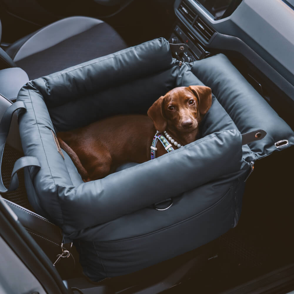 Stabiler Hundeautositz, sichert Ihren Hund zuverlässig im Fahrzeug. Perfekt für Langfahrten.