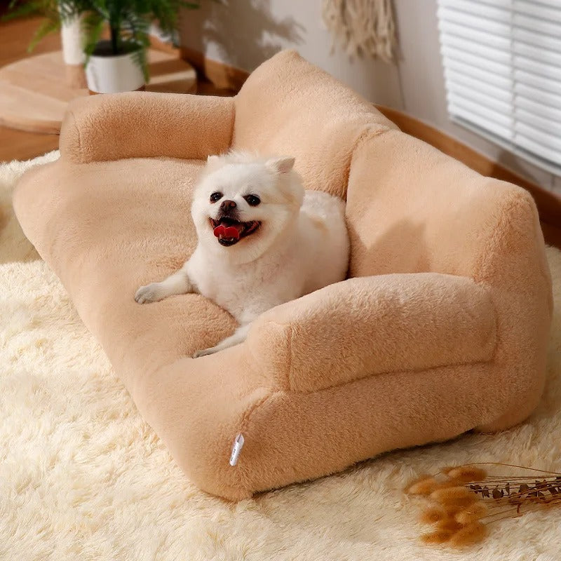 Luxuriöses Hundesofa für tiefen Schlaf. Komfortables, waschbares Hundebett für Haustiere, hohe Qualität.