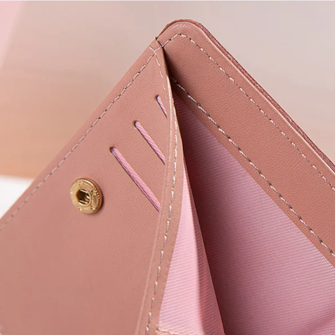 Damen Portemonnaie, kurze Ausführung mit elegantem Quasten-Reißverschluss, praktisch für jede Tasche.