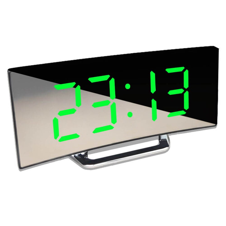 Intelligenter Nachttischwecker LumiCurve mit LED-Anzeige und Schlummerfunktion.