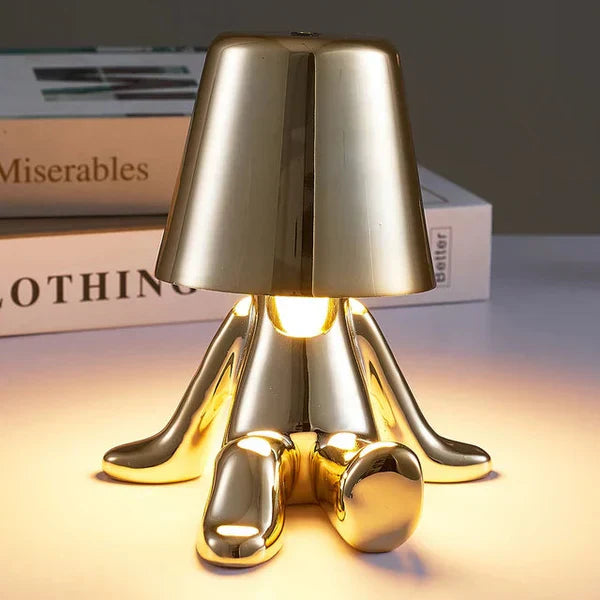 Kabellose, dimmbare LED Tischlampe mit USB. Perfektes Stimmungslicht für Wohnzimmer & Schlafzimmer.