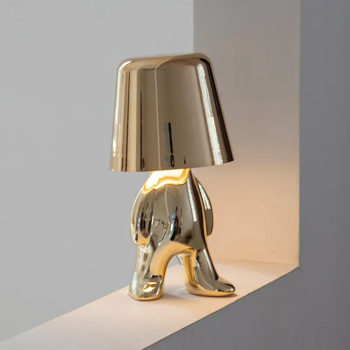 Detailansicht der dimmbaren LED Tischlampe. Hochwertige Verarbeitung, klares Design, USB.