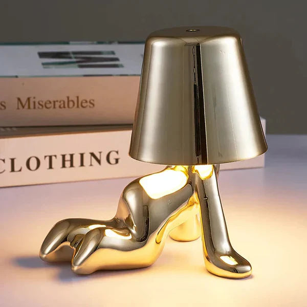 Kabellose dimmbare LED Tischlampe, USB-aufladbar. Modernes Ambiente Licht für jeden Raum.