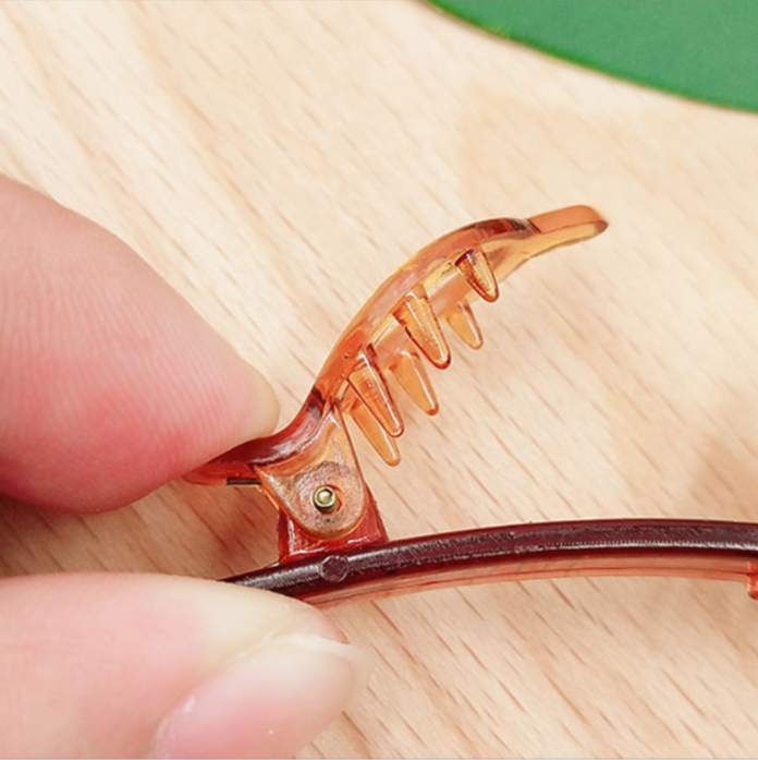 Elegante Doppellagen Haarspange für vielseitige Frisuren-Kreationen. Praktischer Haarschmuck.