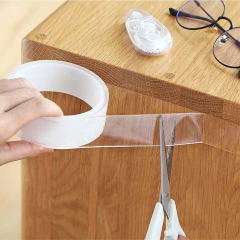 Wiederverwendbares Nano Klebeband: Stark & selbstklebend für einfache Wandbefestigung. Ideal für Büro & Zuhause.