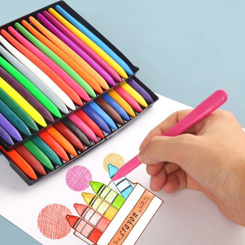 Wischfeste Farbstifte für Kinder, ideal für fleckenfreien Malspaß & kreatives Gestalten. Montessori Kinderspielzeug.