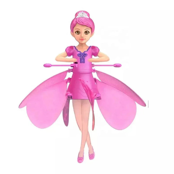 Fliegende Tanzpuppe mit LED-Lichtern. Interaktives Mädchenspielzeug mit Gestensteuerung für endlosen Spaß.