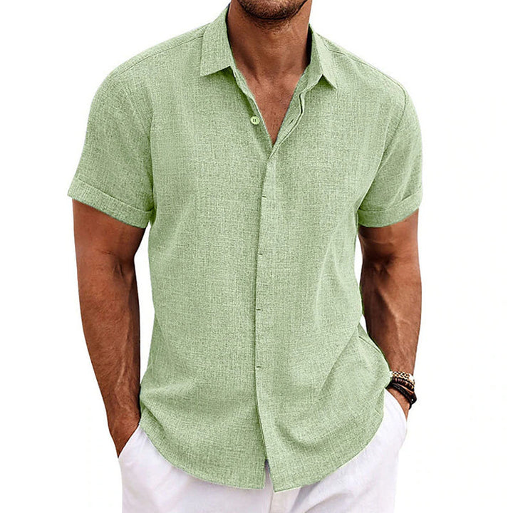 Stilvolles Herren Kurzarmhemd, vielseitig für Sommer & Freizeit. Kühl & bequem, perfekt für warmes Wetter und Herrenmode.