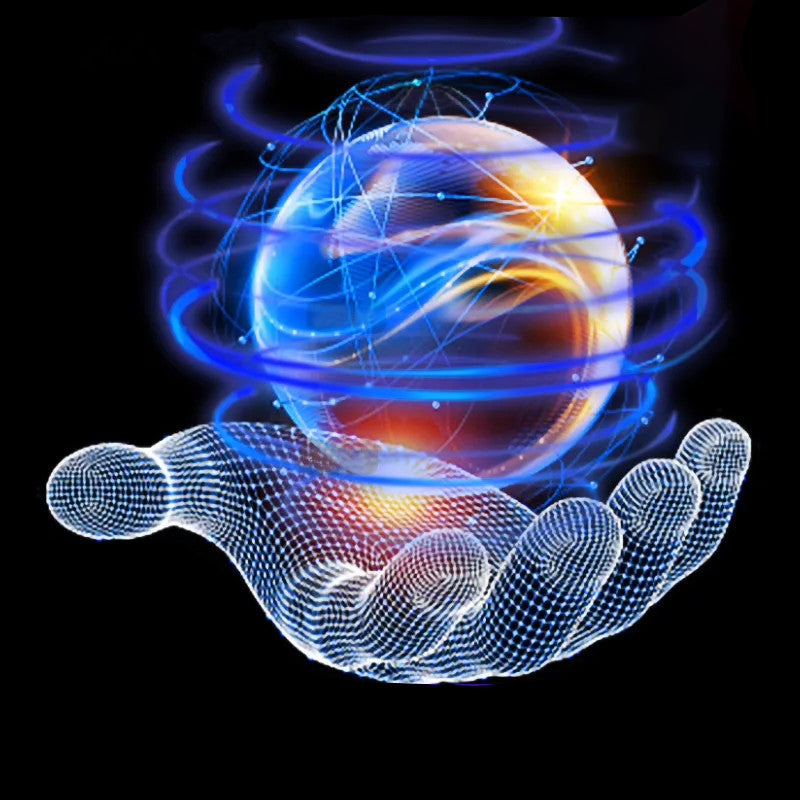 Kinder staunen über den fliegenden LED-Flugball, ein leuchtender Schwebeball für aktiven Spielspaß.
