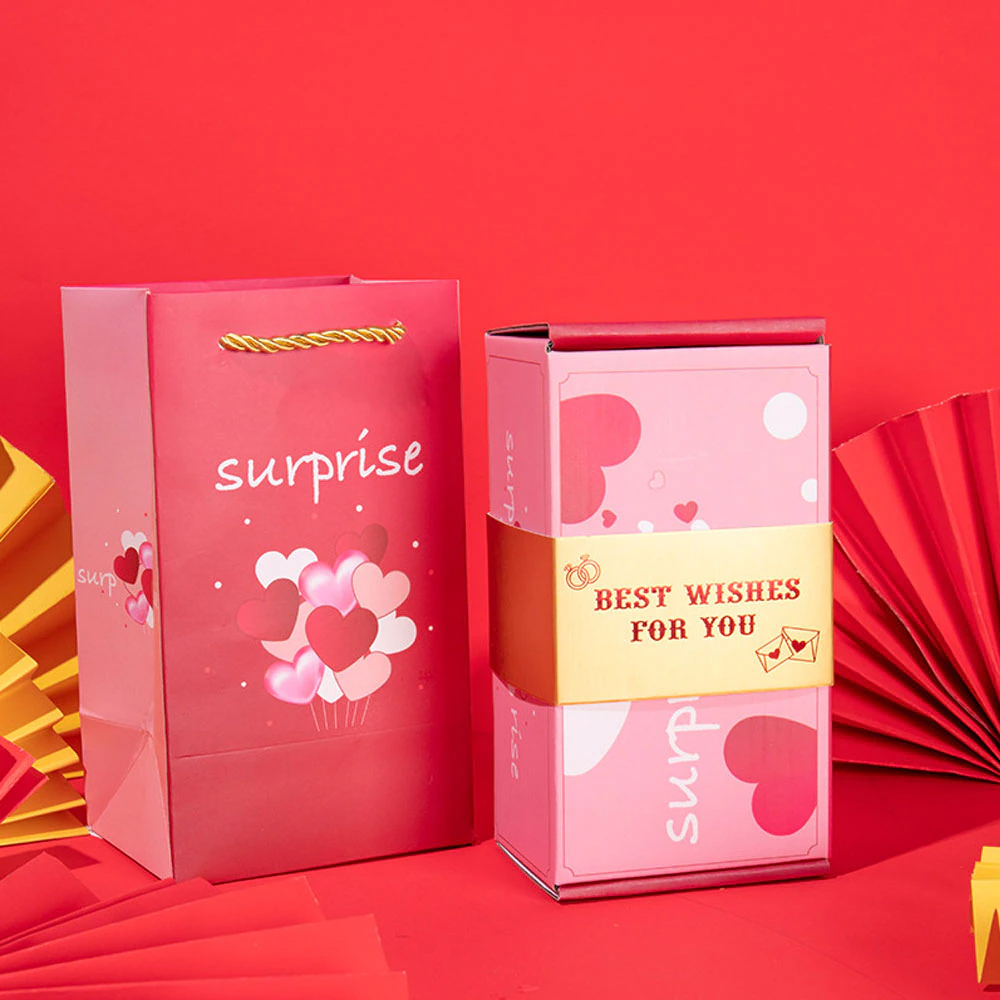 Deko-Geschenkbox für Geschenke mit Wow-Effekt, ideal als festliche Verpackung für jeden Anlass.