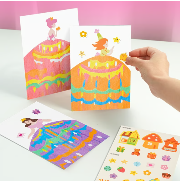 Kinder Rakel-Malkit: Kreativset zum Malen & Zeichnen. Farben, Stifte für kleine Künstler ab 3. Ideal für Vorkindergarten.