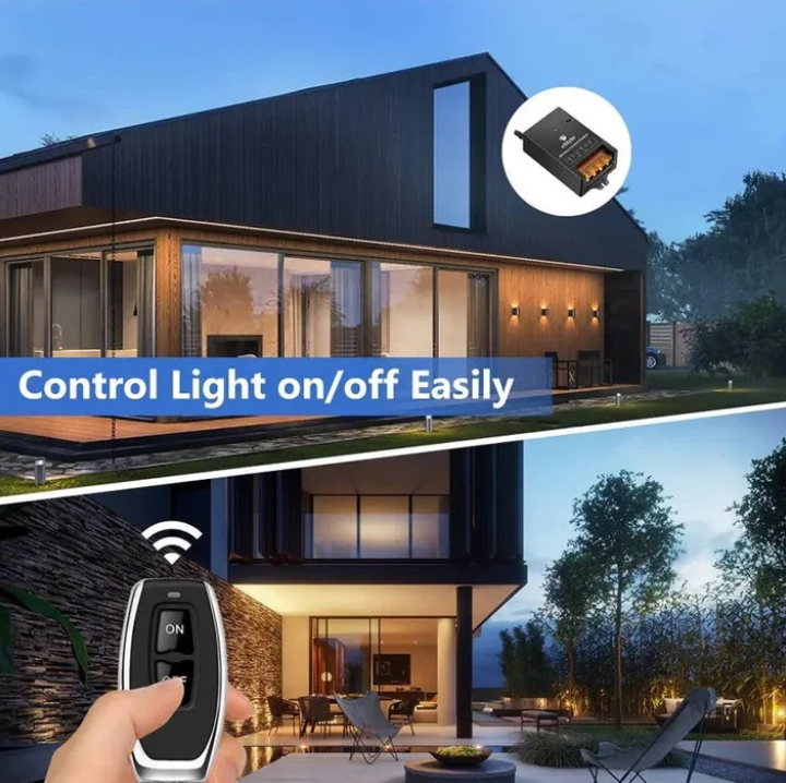 Praktisches drahtloses Fernbedienungsset. Mühelose Steuerung Ihrer Elektronik & Hausautomation.