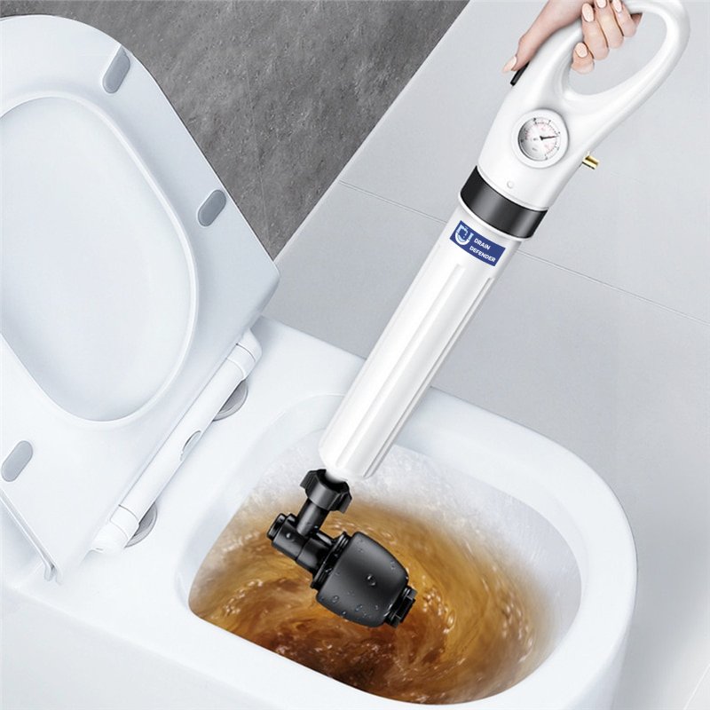 Effizienter DrainBlast Rohrreiniger für verstopfte Abflüsse in Badewanne oder Waschbecken im Badezimmer.