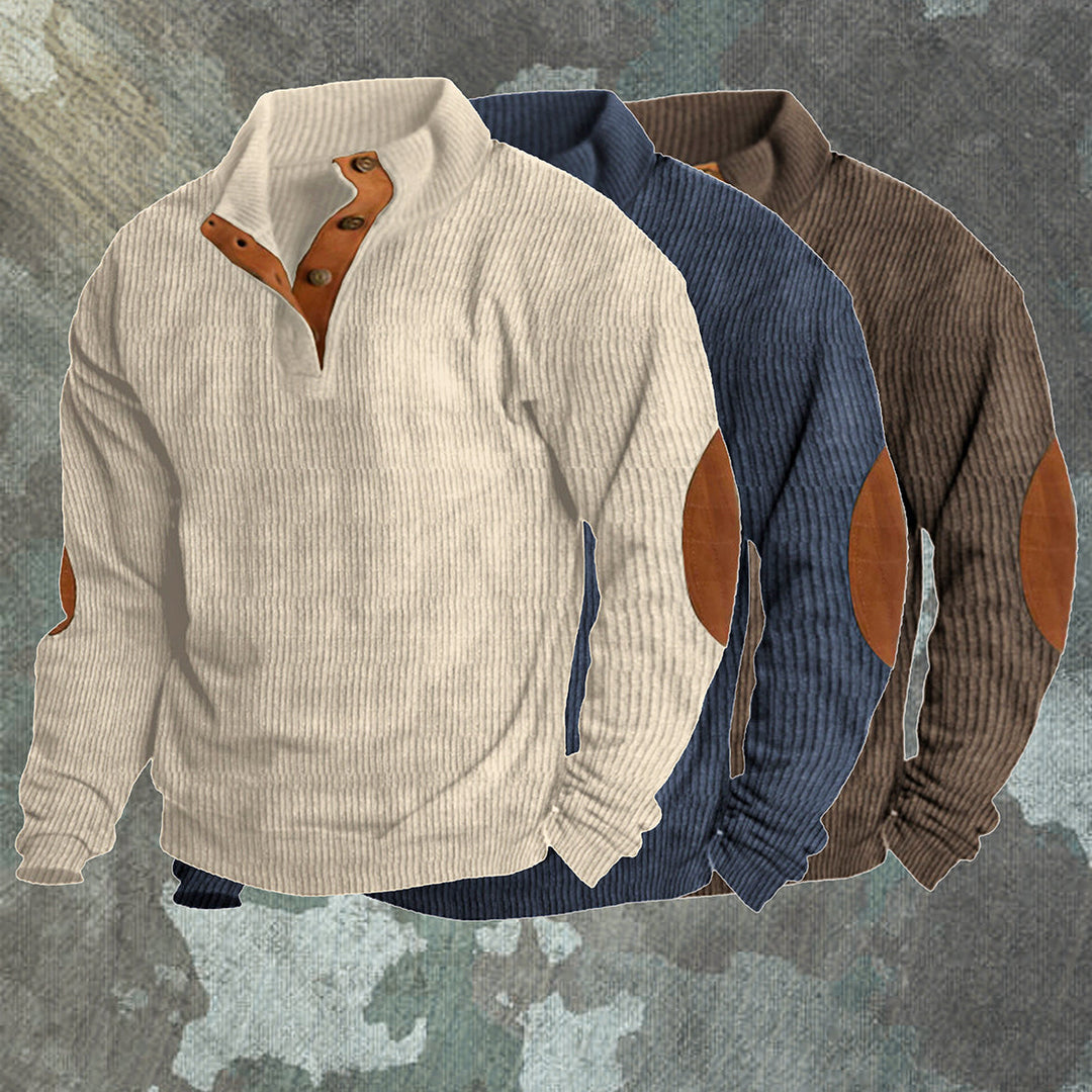 Herren Outdoor-Pullover, warm & stilvoll für Winterabenteuer. Perfekte Freizeitkleidung für Komfort.