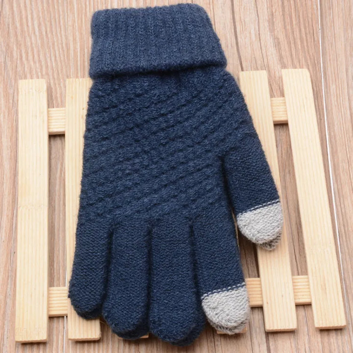 Bequeme, gestrickte Touchscreen-Handschuhe, unisex, ideal als Geschenk für Smartphone-Nutzer im Winter.