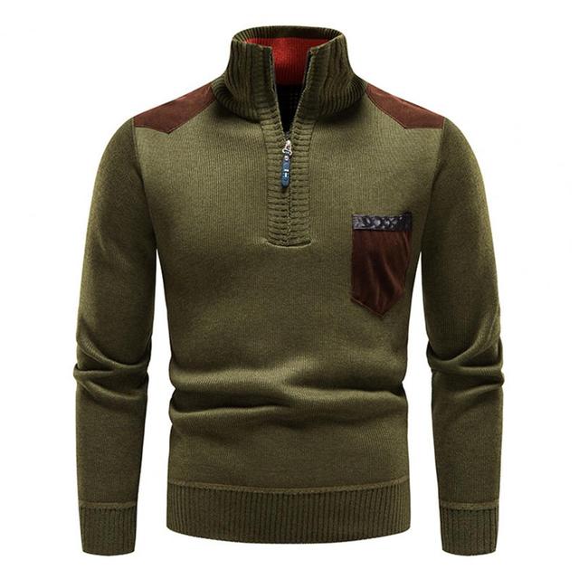 Moderner schwarzer Herren Strickpullover, vielseitig und bequem für jeden Anlass.