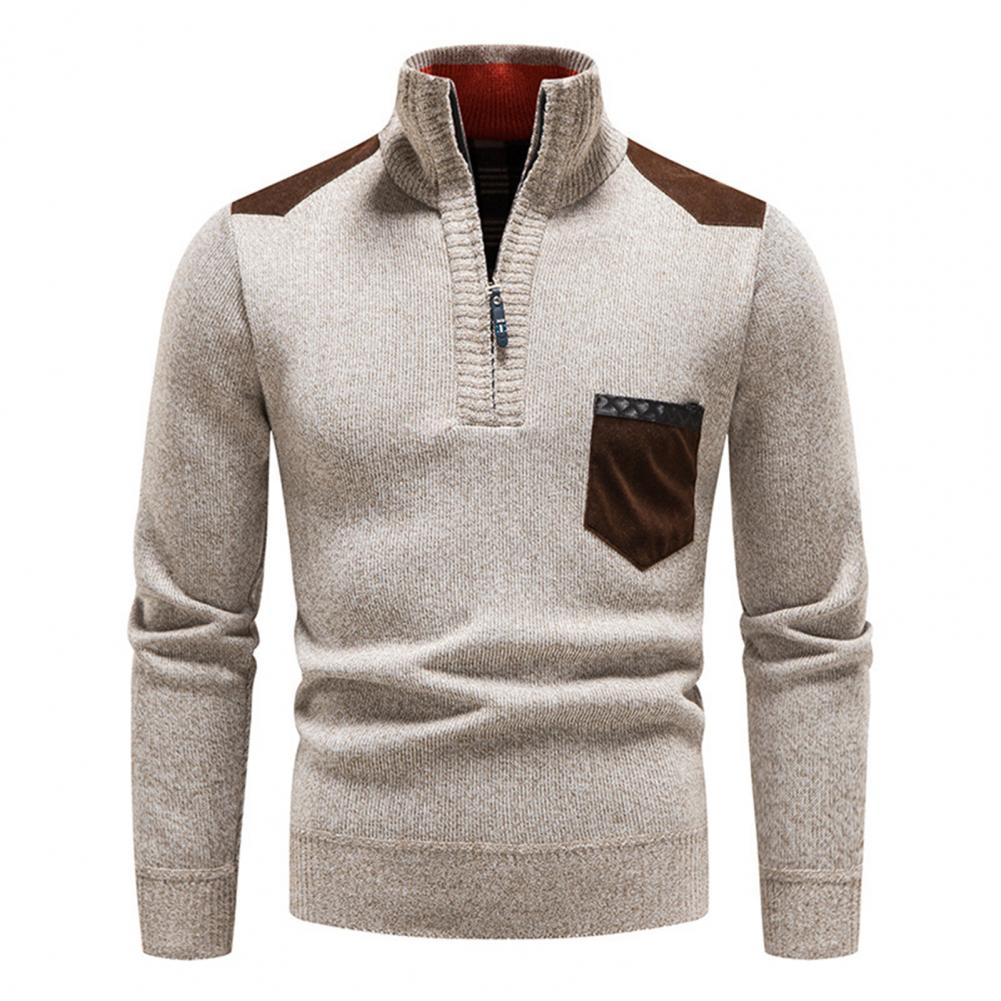 Weicher Herrenpullover in Bordeaux, ideal für gemütliche Herbsttage & elegante Outfits.