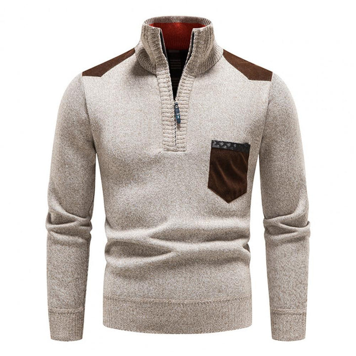 Weicher Herrenpullover in Bordeaux, ideal für gemütliche Herbsttage & elegante Outfits.