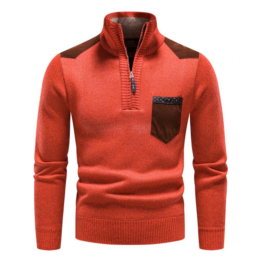 Klassischer Herrenpullover in Marineblau, stilvolle Männerkleidung für Büro & Freizeit.