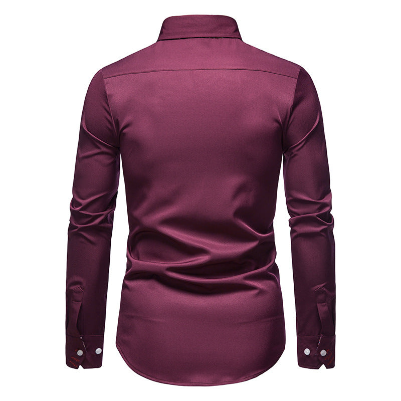 Klassisches Herrenhemd: Slim-Fit Schnitt, elegant und komfortabel, Must-have für Business & Freizeit Outfits.