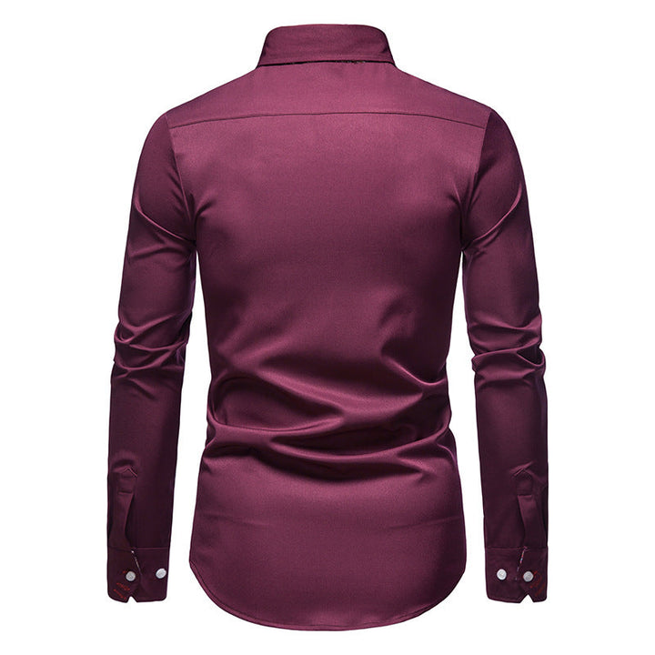 Klassisches Herrenhemd: Slim-Fit Schnitt, elegant und komfortabel, Must-have für Business & Freizeit Outfits.
