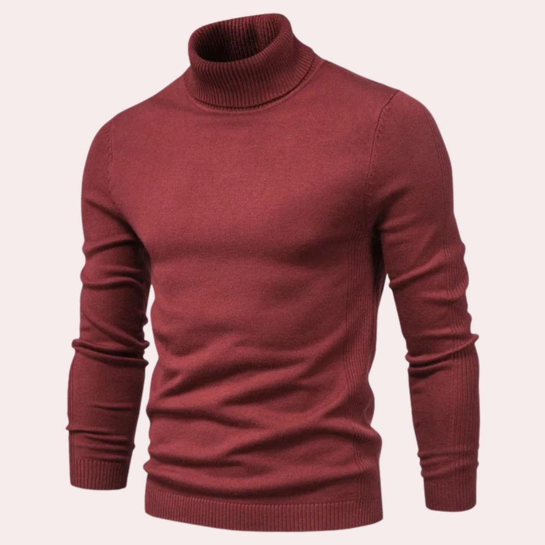 Hochwertiger Herren Rollkragenpullover. Vielseitig kombinierbar, warm & stilvoll für den Winter.