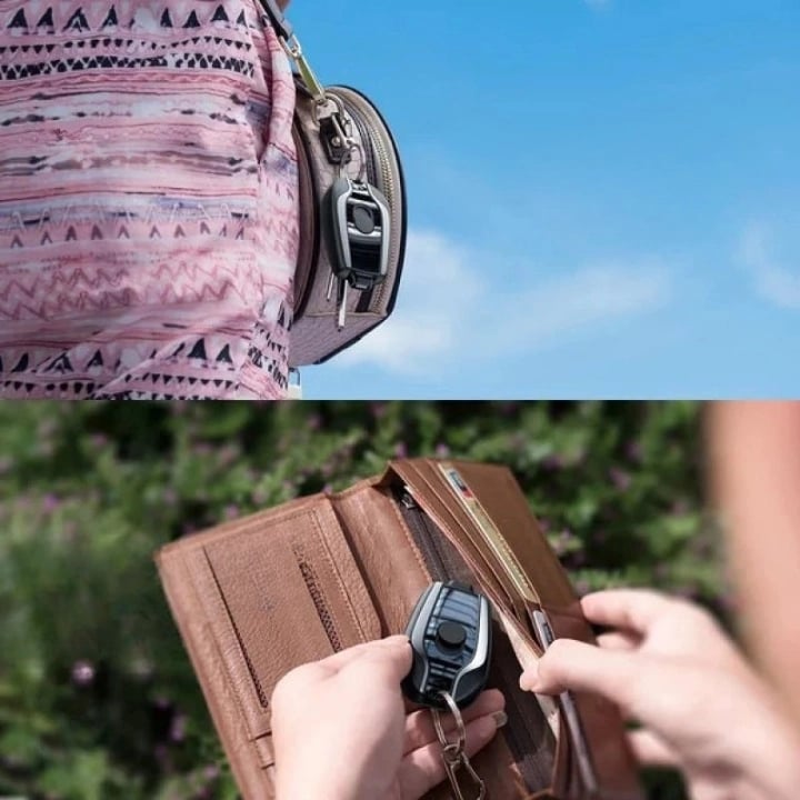 Schlüsselanhänger Powerbank. Schnelles Smartphone Ladegerät für unterwegs, kompakt und nützlich.