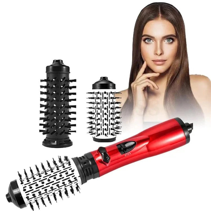 Schnelles Haarstyling und Trocknen für jeden Tag mit der vielseitigen rotierenden Warmluftbürste.