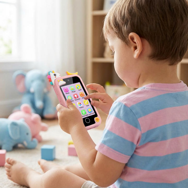 Lernspielzeug Smartphone für Kinder, frühfördernd, spielend Zahlen und Buchstaben lernen.