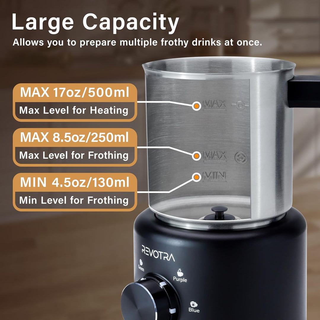 Elektrischer Milchaufschäumer für Barista-Qualität zu Hause. Perfekt für Latte Macchiato & cremigen Cappuccino.